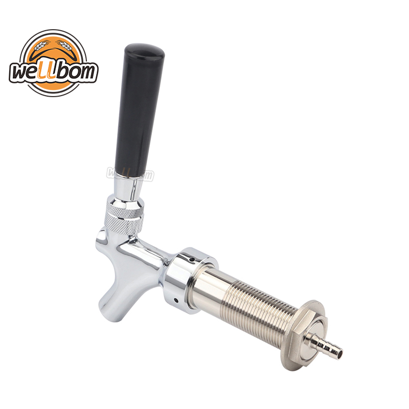 Draft Beer Faucet and 5'' Long Shank with Beer Tap Plug Brush Standard and Universal Tap Kit for All Beer Lovers
